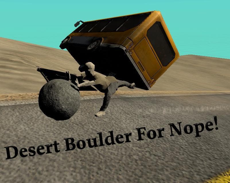 Desert Boulder For Nope