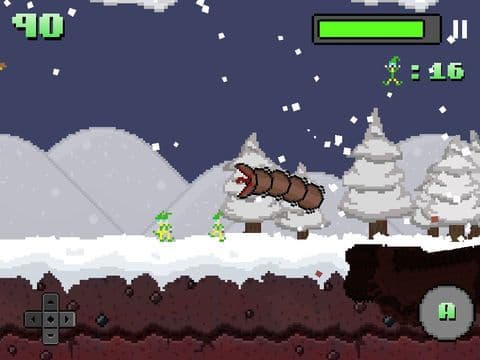 Super Mega Worm Vs Santa screenshot 2