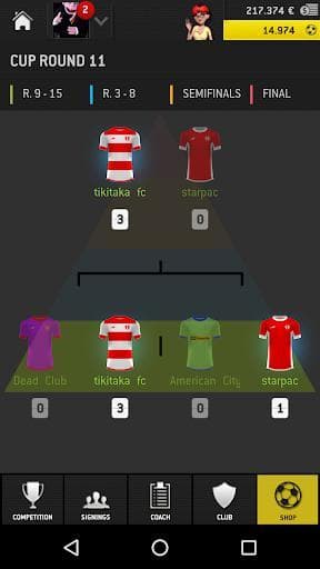 Striker Manager 2016 (Soccer) screenshot 4