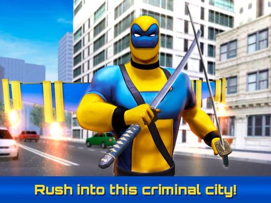 Dual Swords City Superhero Sim screenshot 2