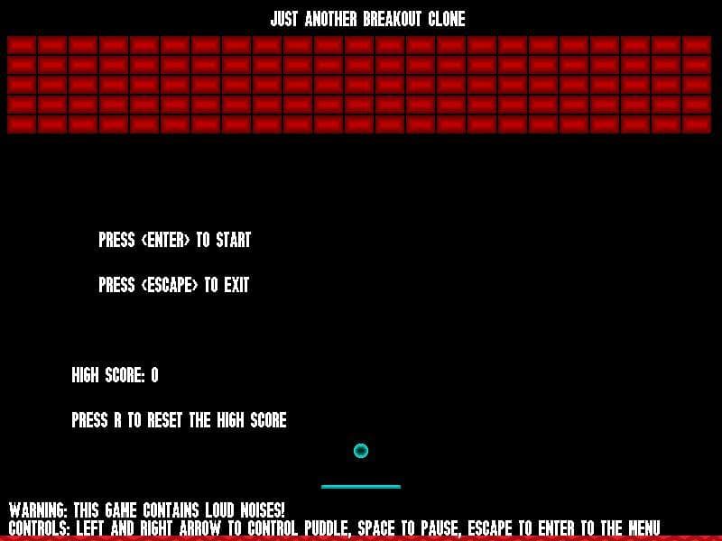 Just Another Breakout Clone (WIITD) screenshot 2