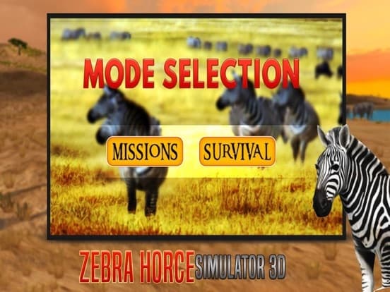 Zebra Horce Simulator 3D screenshot 2