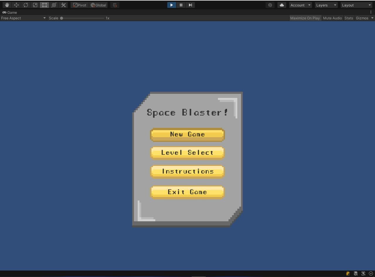 2d space shooter (Mykhailo Birintsev) screenshot 2