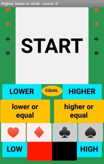 Higher, lower or what? screenshot 2