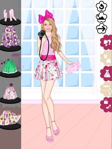 Floral summer dress up game screenshot 3