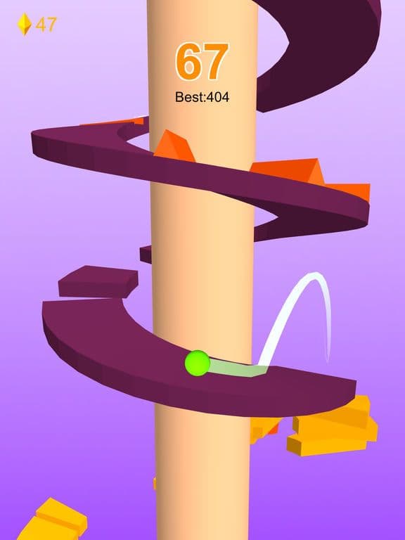 Run Ball - Jump On Helix Road screenshot 2