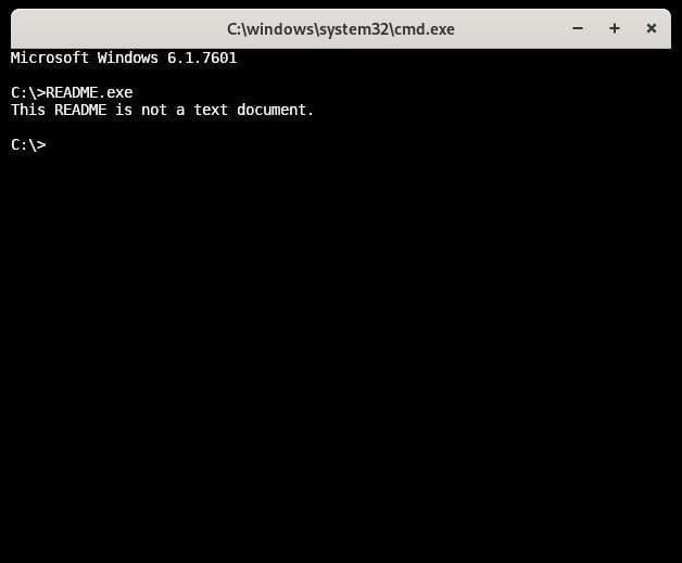 This README is not a text document