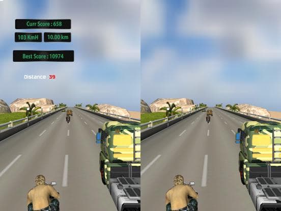 VR US ARMY MOTO RACER screenshot 4