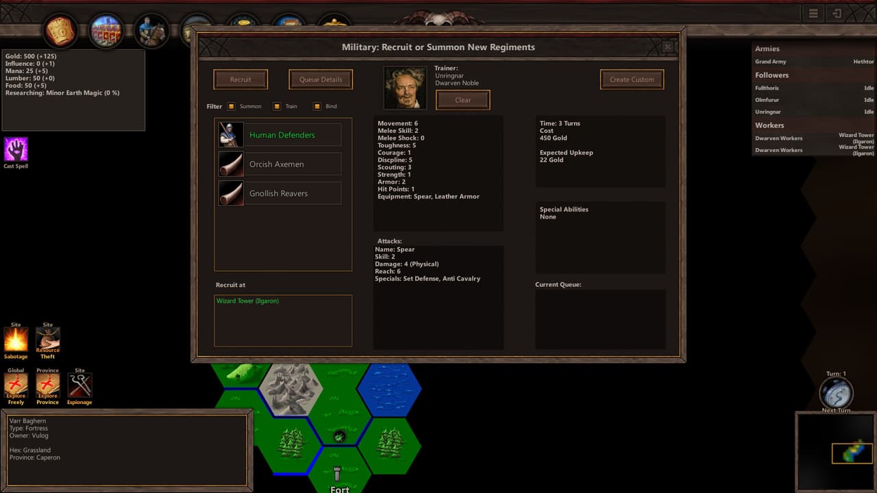 Wizards and Warlords screenshot 2