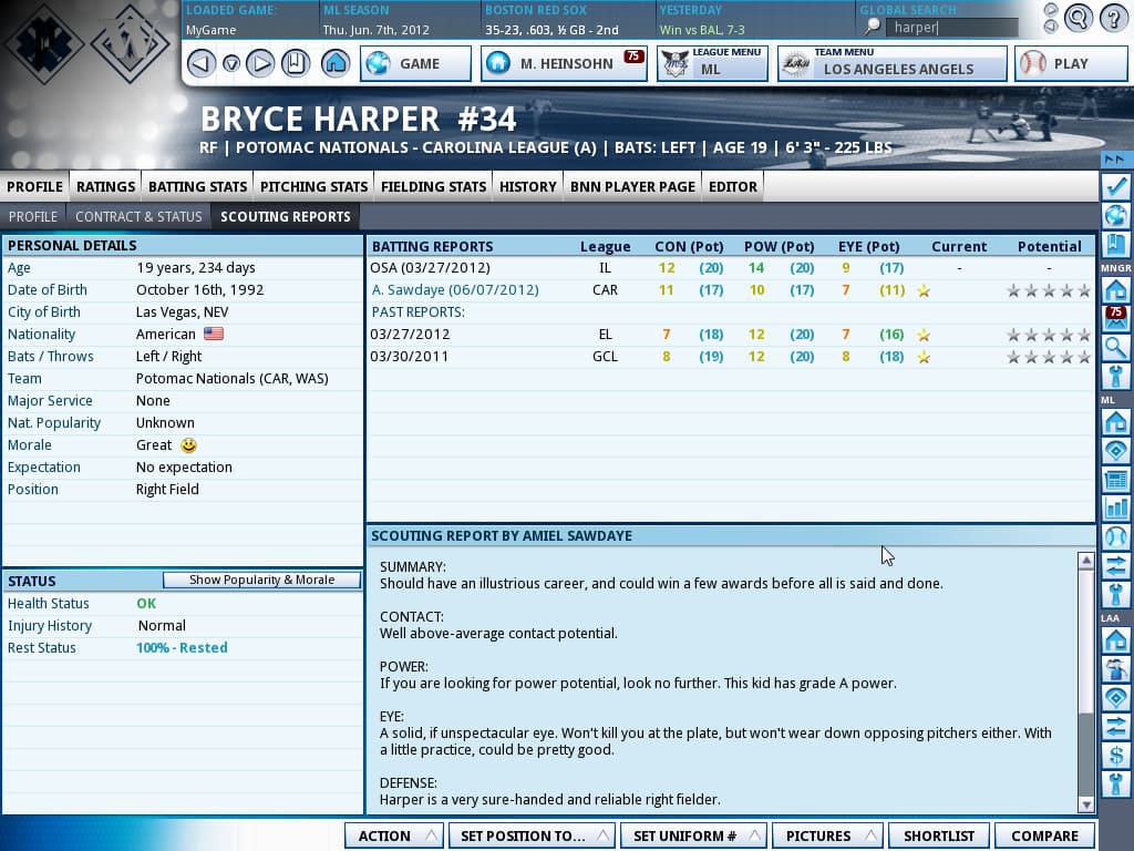 Out of the Park Baseball 13 screenshot 2