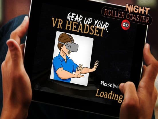 Night Roller Coaster VR screenshot 2