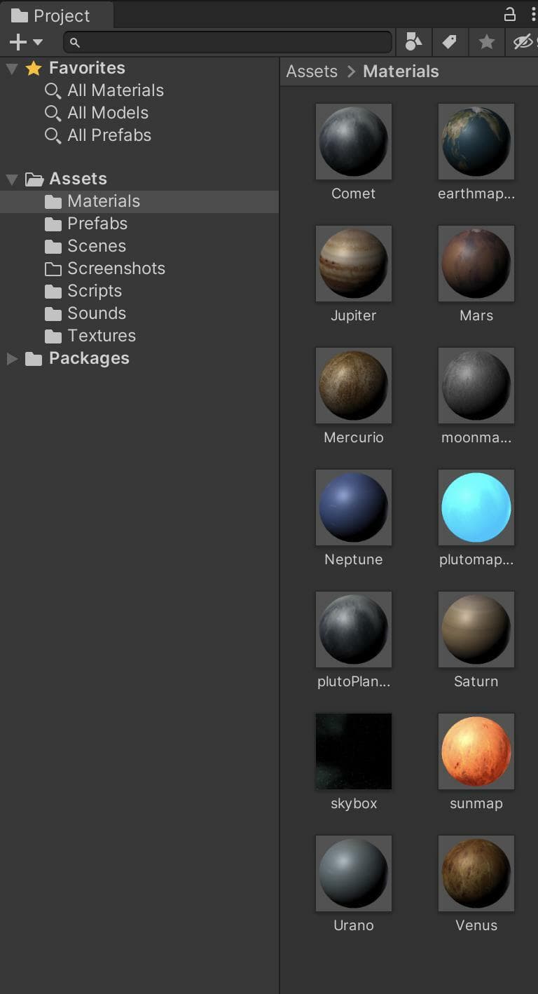 Solar System Unity screenshot 4