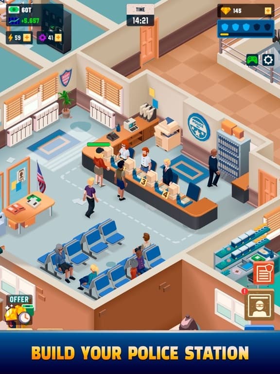 Idle Police Tycoon - Cops Game screenshot 2