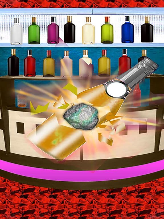 Bottle Shoot With Stone - 3D Bottles Shootout Training with rocks and Stones screenshot 2