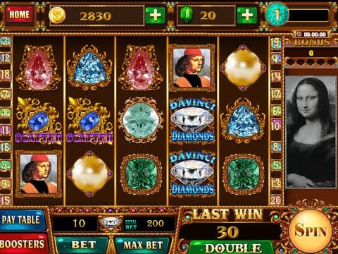 Slot - Diamonds of DaVinci Code HD screenshot 5