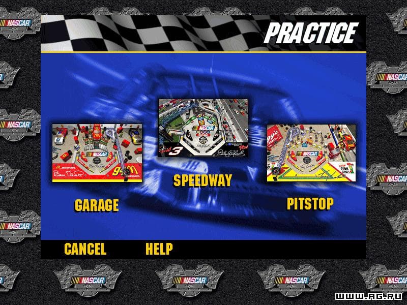 3-D Ultra NASCAR Pinball screenshot 3