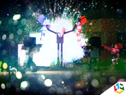 Block Slender Man 3D - Lucky Survivor Worldwide Multiplayer Edition screenshot 3