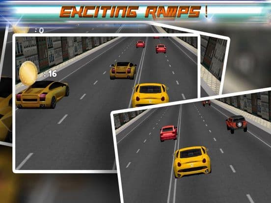 Real Car Traffic Town Race screenshot 2