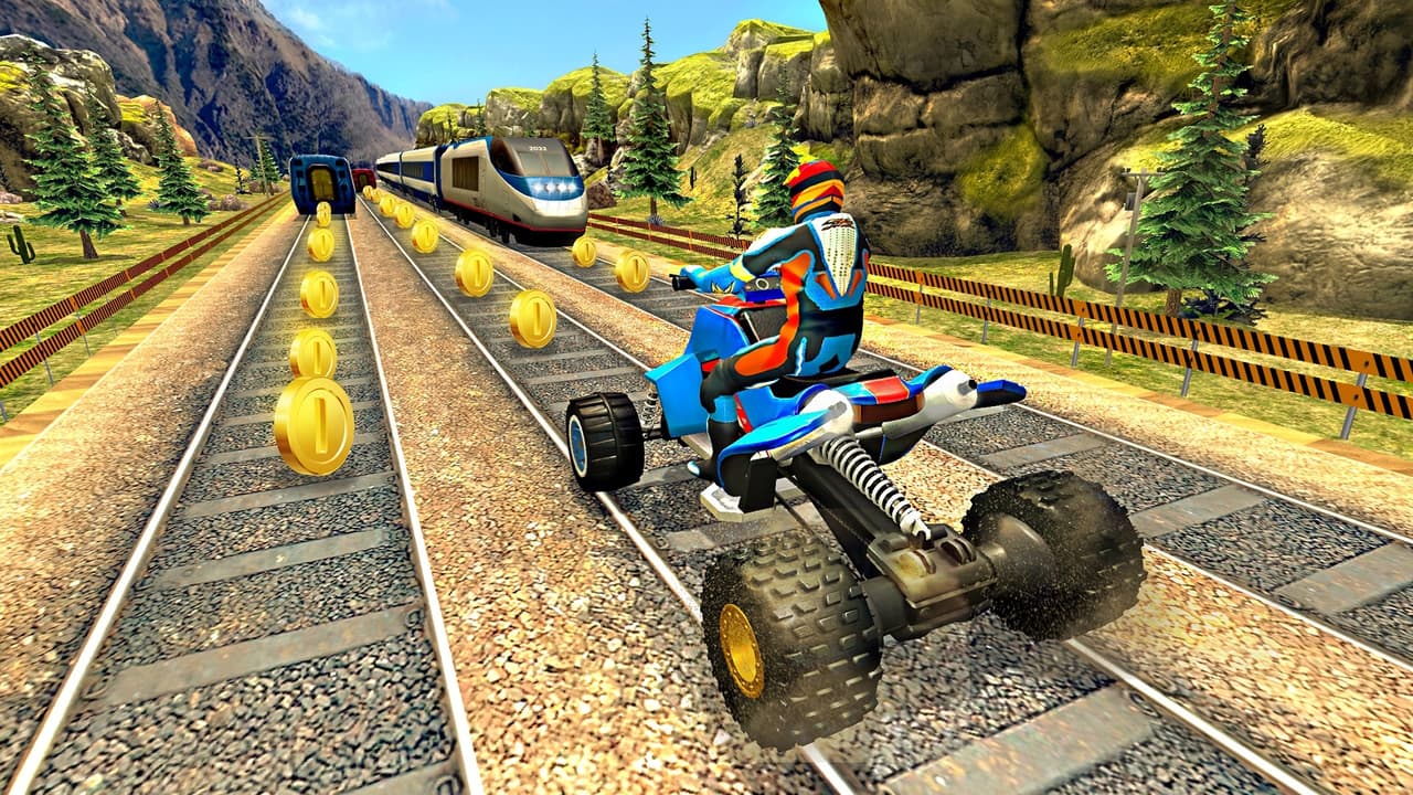 Subway Run: Quad Bike Racing FREE screenshot 3