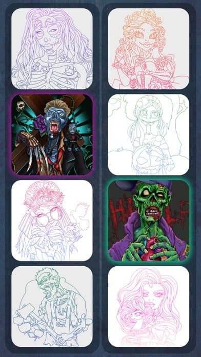Zombie Coloring Happy Recolor screenshot 4