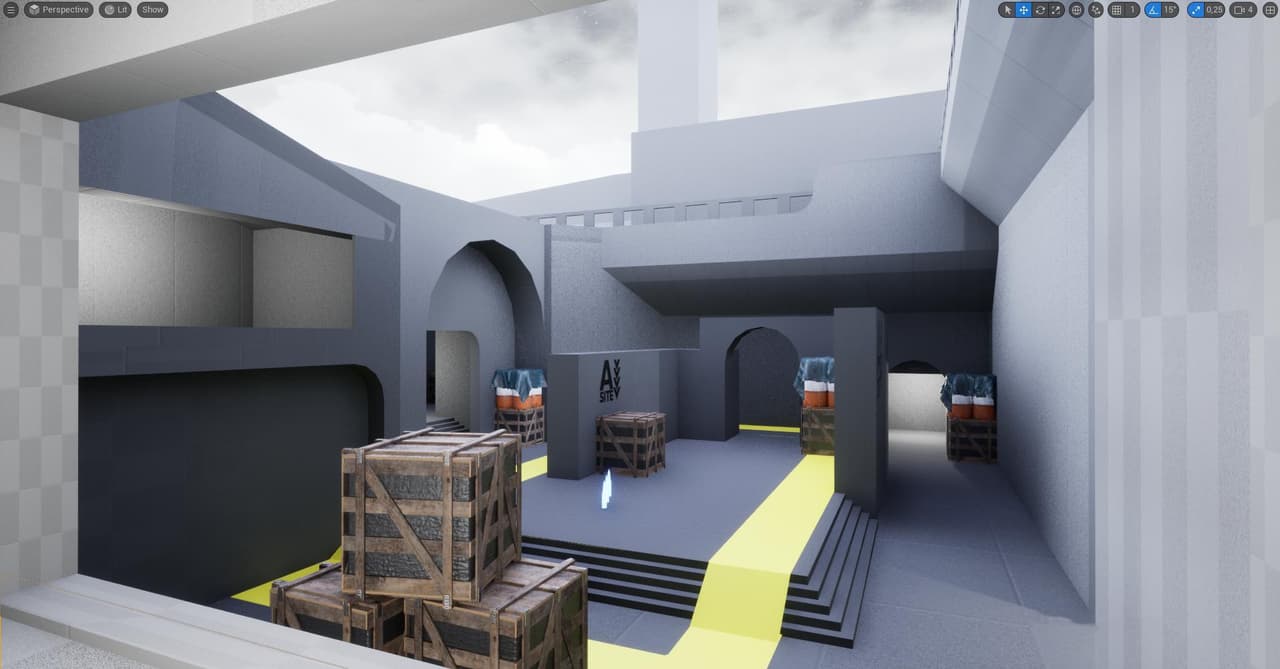 Valorant Level Design Prototype | FPS Personal Exercise screenshot 3