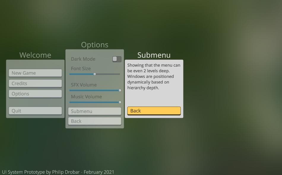 Prototype - UI System