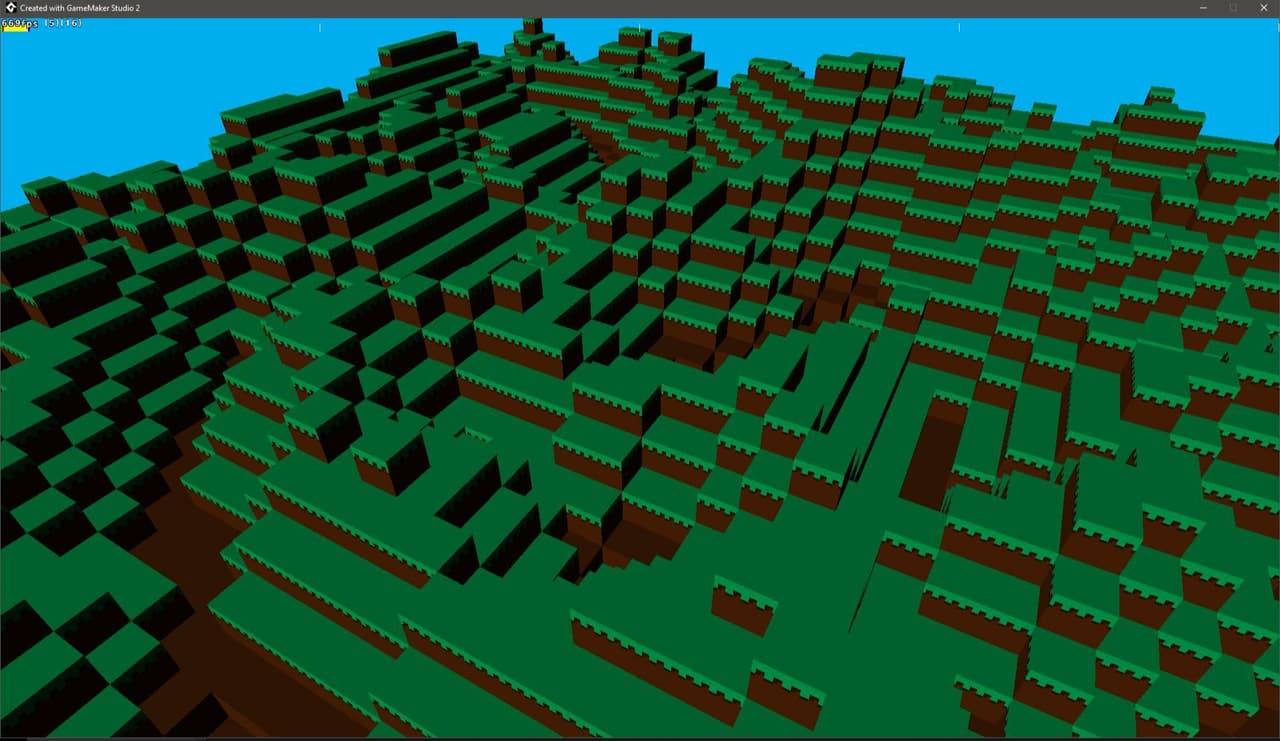 Mushroomsticks Voxel Terrain Generator Prototype