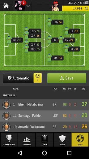 Striker Manager 2016 (Soccer) screenshot 6