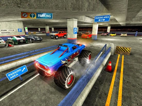 Multi Storey Monster Truck Parking Simulator 2017