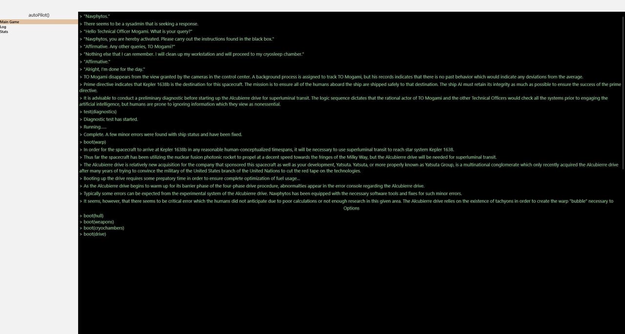 autoPilot() screenshot 2