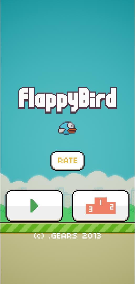 Flappy Bird (clone) (Rob Meade) screenshot 2