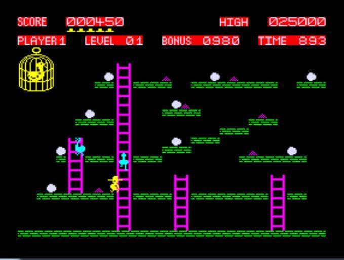 Chuckie Egg (arcade) screenshot 2