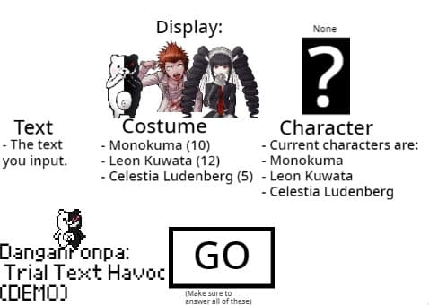 Danganronpa: Trial Text Havoc (DEMO) screenshot 2
