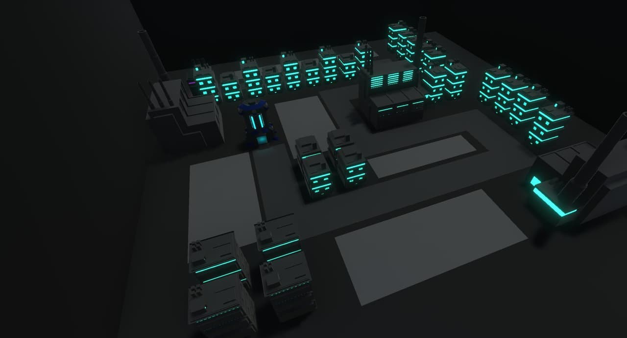 Neon Robot: Tower Defense screenshot 3