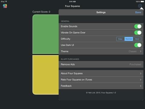 Four Squares - Classic Pattern Memorisation Game screenshot 5