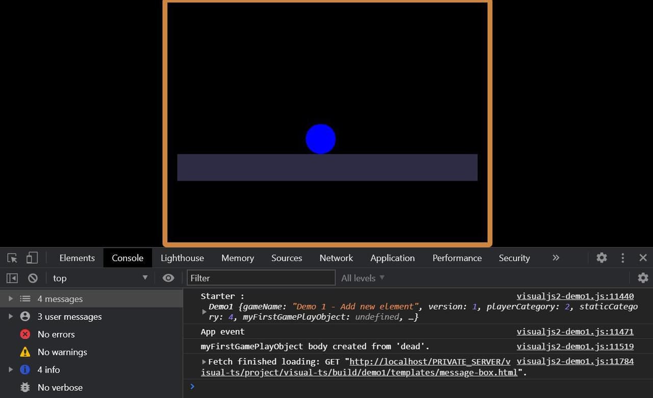 Platformer made in Visual-ts game engine screenshot 3