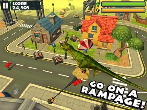 Jurassic Rampage: Smash the City! screenshot 2