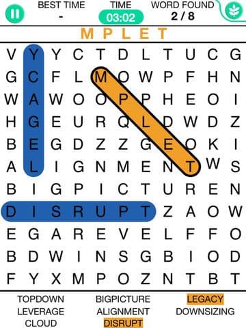Word Search Puzzle Free App - First Challenged Crosswords Puzzles Games screenshot 2