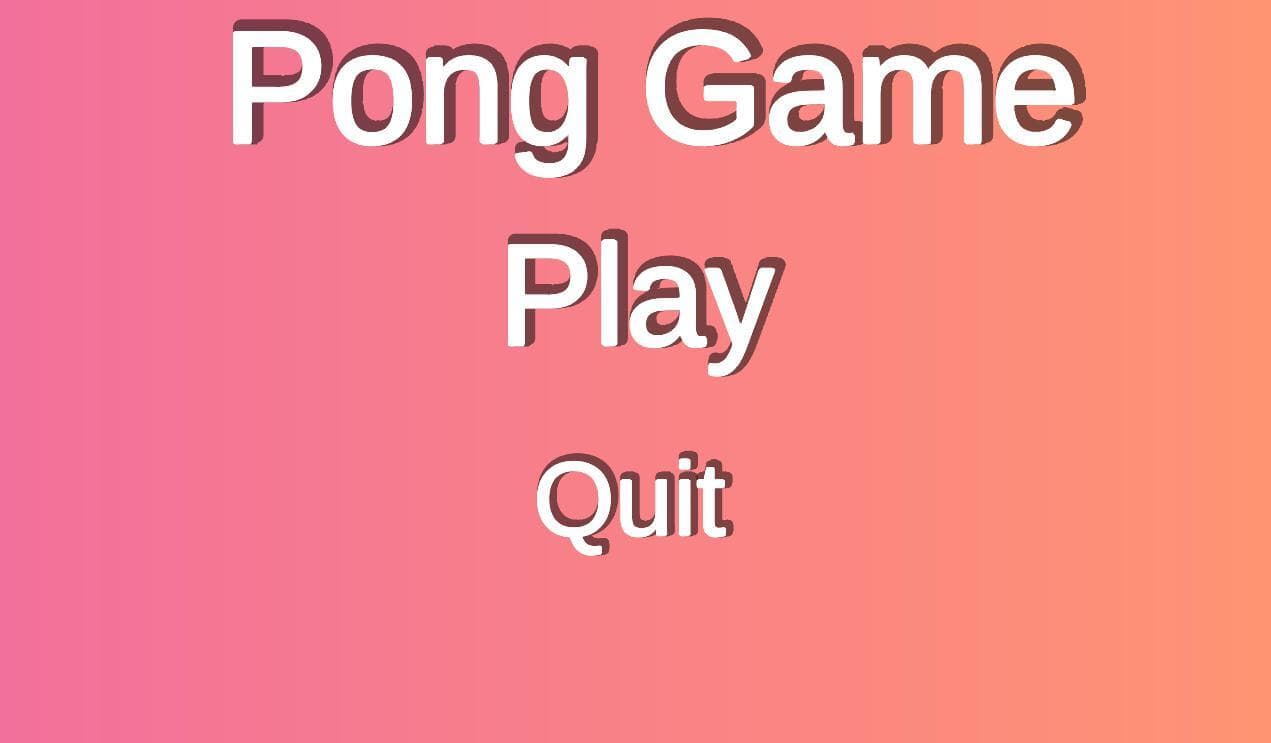 Pong Game (VISHANT BHARDWAJ) screenshot 3