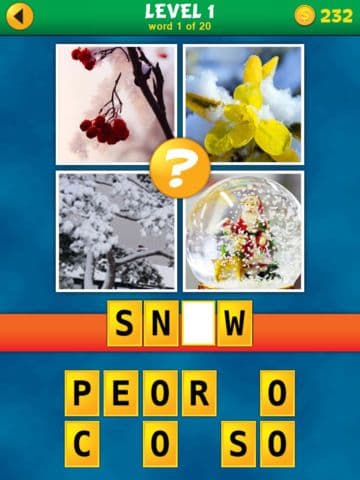 4 Pics 1 Word Puzzle: More Words screenshot 2