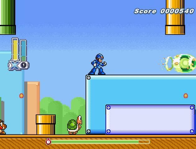MEGAMAN IN SUPER MARIO BROS screenshot 4