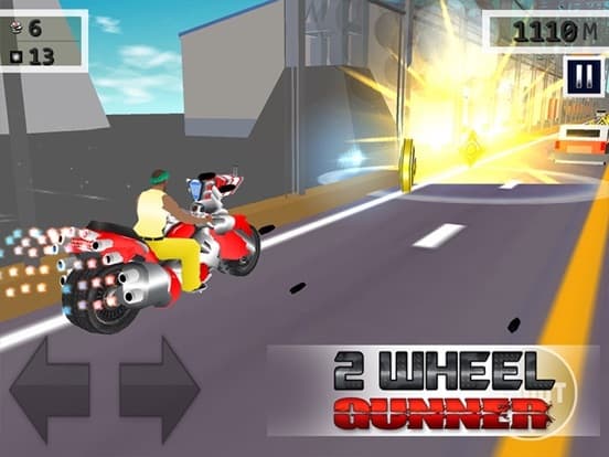 2 Wheel Gunner - Free 3D Ride by Shooting Game screenshot 6