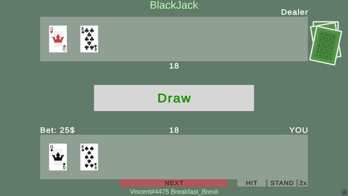 Simple Blackjack (DinoVincent) screenshot 3