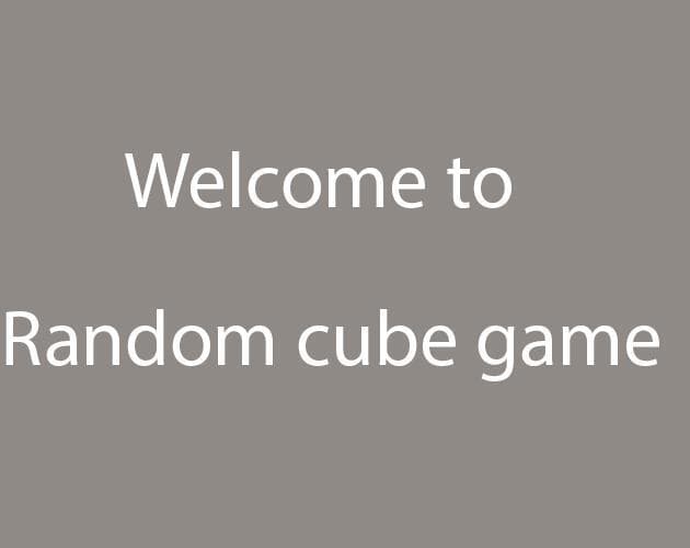 Random cube game