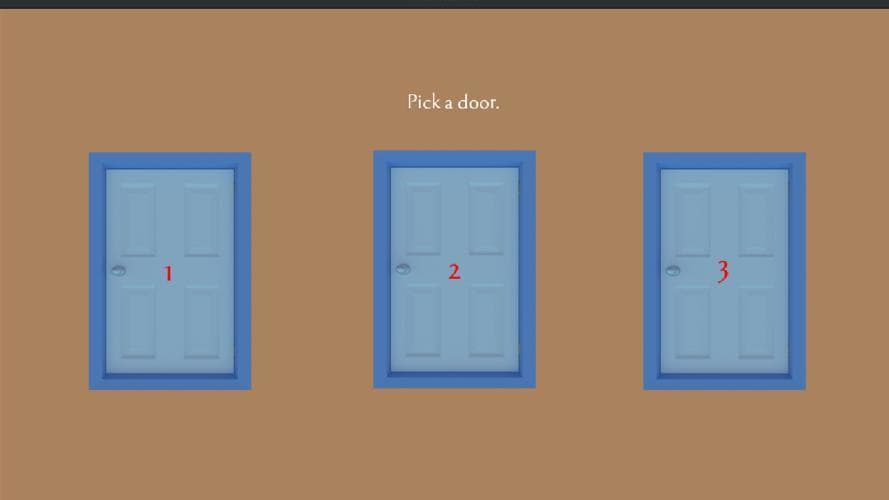 Monty Hall Problem Sandbox (the three doors) screenshot 5