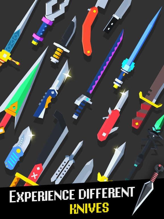 Knife Flip - Hit Geometry Cube