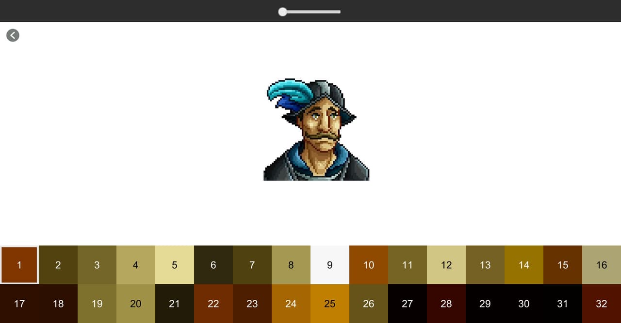 Color by Number - Medieval Portrait (itch) screenshot 4