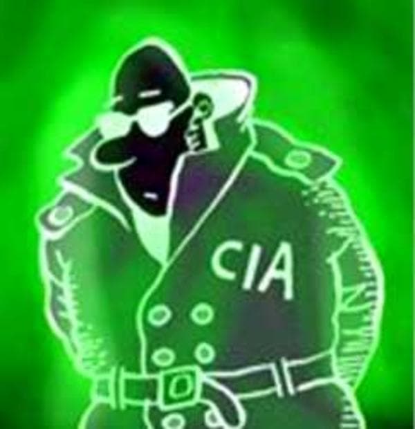 Run and hide from the glowing CIA man