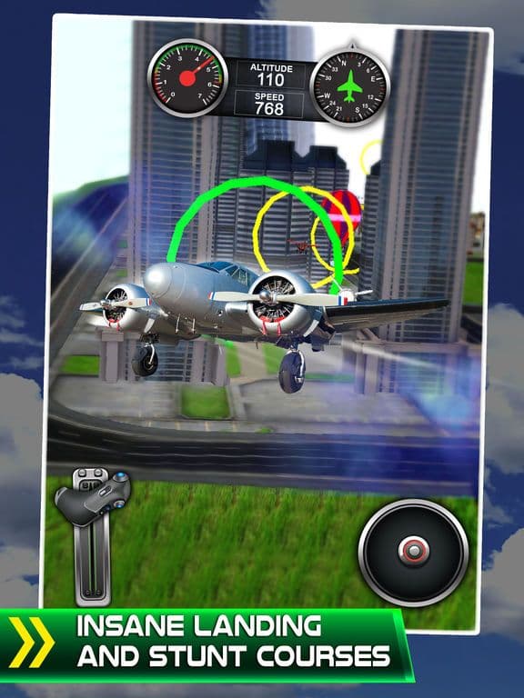 Plane Flying Parking Simulator - 3D Airplane Car Flight Alert Driving & Sim Racing! screenshot 3