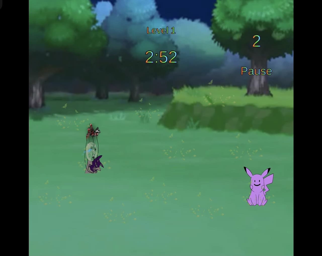 Pat a lost Pikachu (Fake Whac-a-Mole)